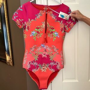 Johnny Was Wave Surf One Piece (NWT) (scuba material)